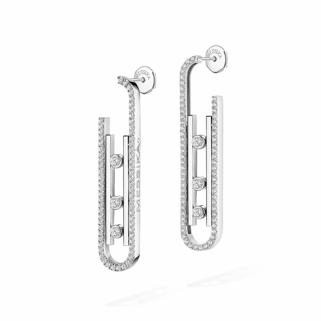 [Super Jewellery]Diamond Pendant Earrings Move 10Th