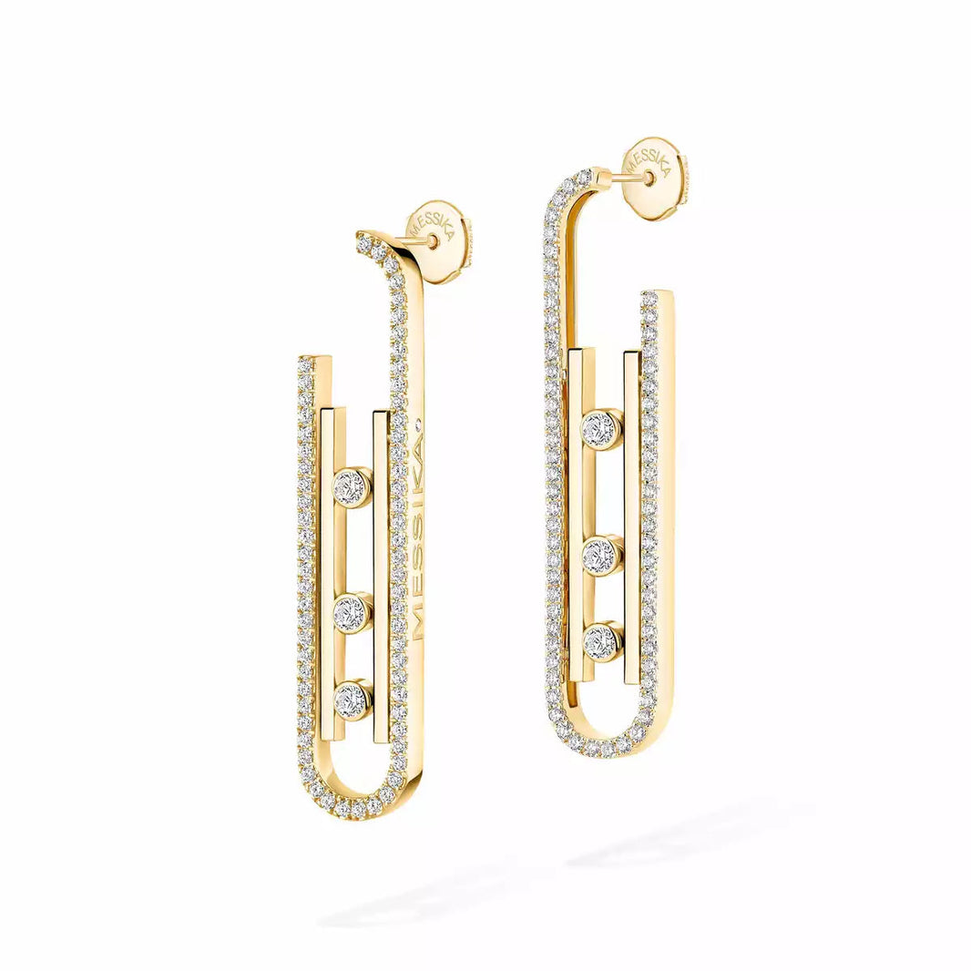 [Super Jewellery]Diamond Pendant Earrings Move 10Th