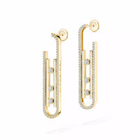 [Super Jewellery]Diamond Pendant Earrings Move 10Th