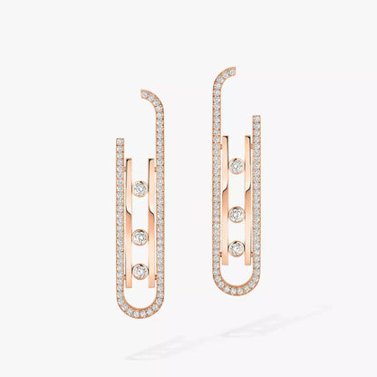 [Super Jewellery]Diamond Pendant Earrings Move 10Th