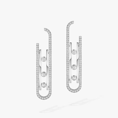 [Super Jewellery]Diamond Pendant Earrings Move 10Th