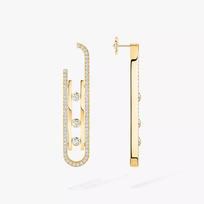 [Super Jewellery]Diamond Pendant Earrings Move 10Th