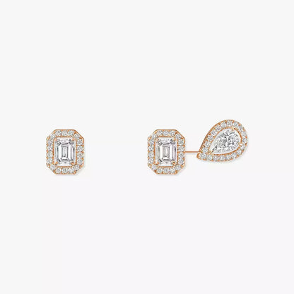 [Super Jewellery]Diamond Earrings 0,10ct My Twin 1+2