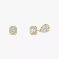 [Super Jewellery]Diamond Earrings 0,10ct My Twin 1+2