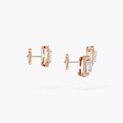 [Super Jewellery]Diamond Earrings 0,10ct My Twin 1+2