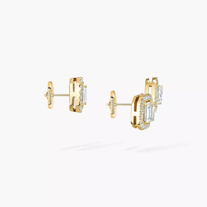 [Super Jewellery]Diamond Earrings 0,10ct My Twin 1+2