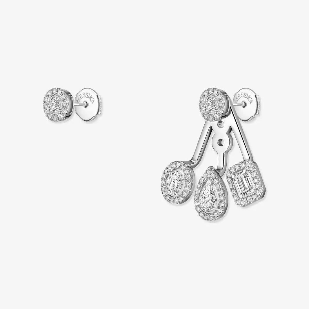 [Super Jewellery] My Twin Trio  Diamond Earrings