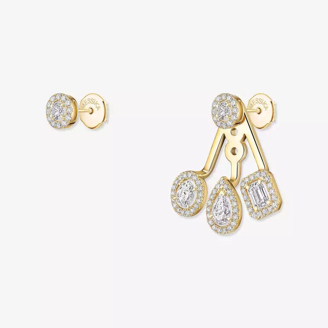 [Super Jewellery] My Twin Trio  Diamond Earrings