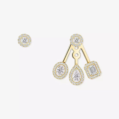[Super Jewellery] My Twin Trio  Diamond Earrings