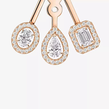 [Super Jewellery] My Twin Trio  Diamond Earrings