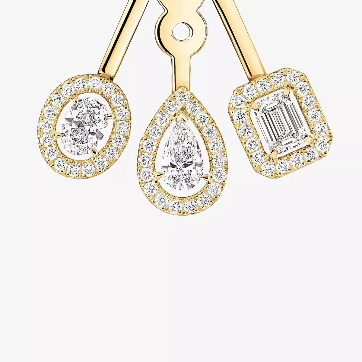 [Super CiCi] Meine Twin Trio Diamantohrringe