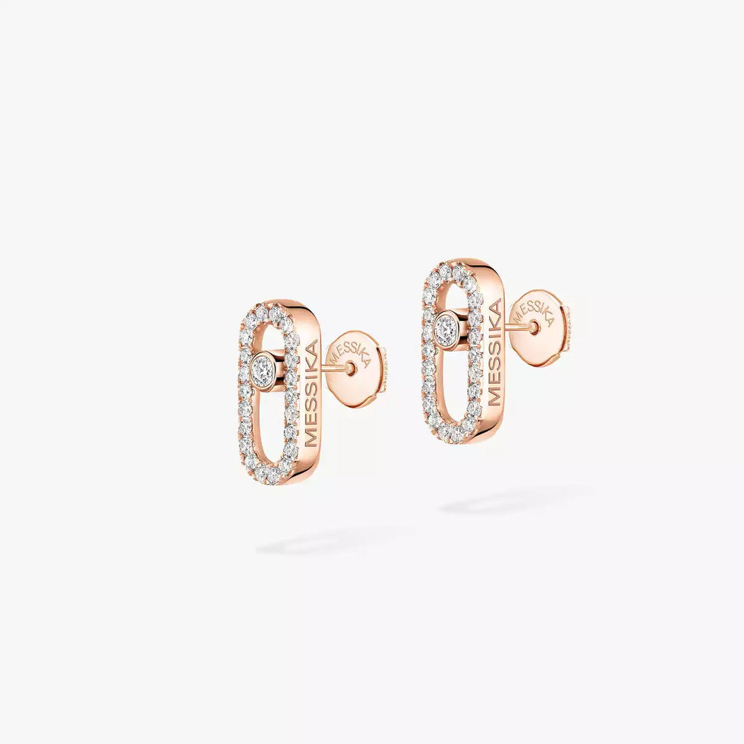 [Super Jewellery]Move Uno Diamond Earrings