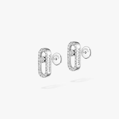 [Super Jewellery]Move Uno Diamond Earrings
