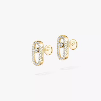 [Super Jewellery]Move Uno Diamond Earrings