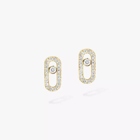 [Super Jewellery]Move Uno Diamond Earrings