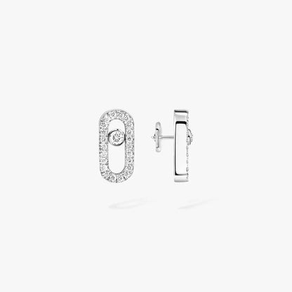 [Super Jewellery]Move Uno Diamond Earrings