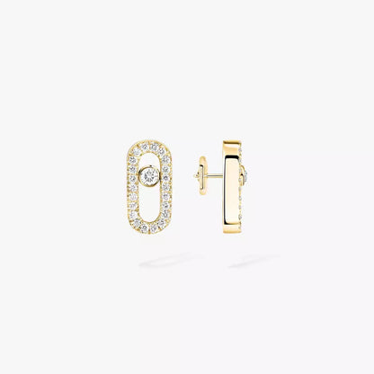 [Super Jewellery]Move Uno Diamond Earrings