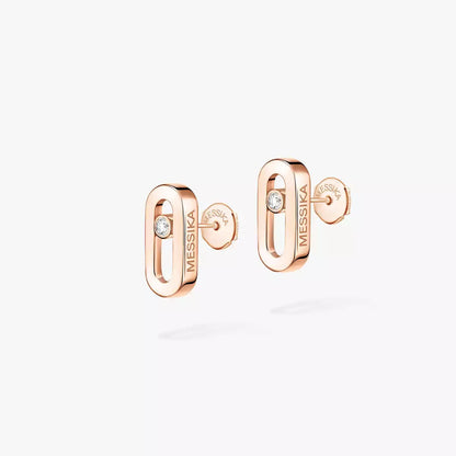 [Super Jewellery]Move Uno Diamond Stud Earrings