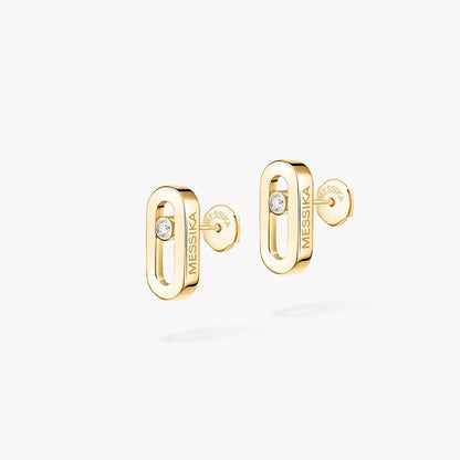[Super Jewellery]Move Uno Diamond Stud Earrings