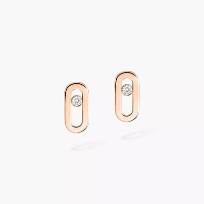 [Super Jewellery]Move Uno Diamond Stud Earrings