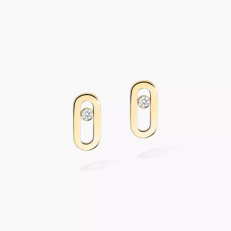 [Super Jewellery]Move Uno Diamond Stud Earrings