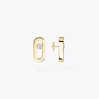 [Super Jewellery]Move Uno Diamond Stud Earrings