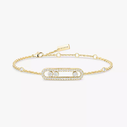 [Super Jewellery]Pavé Baby Move Diamond Bracelet