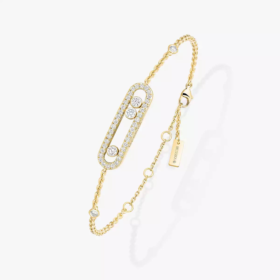 [Super Jewellery]Pavé Baby Move Diamond Bracelet