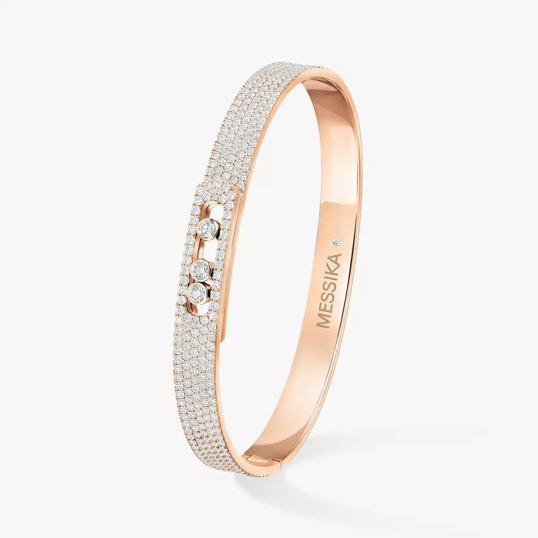 [Super Jewellery]Move Noa Full Pavé Diamond Bangle Bracelet