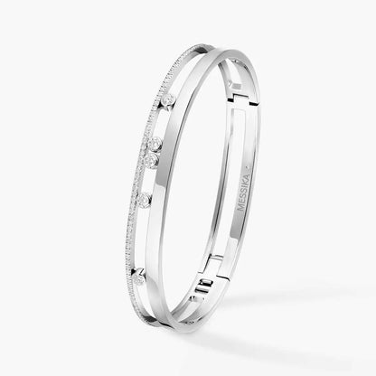 [Super Jewellery]Move Romane Diamond Bangle Bracelet