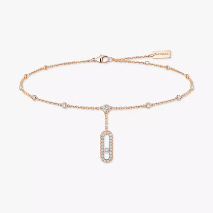 [Super Jewellery] Move Uno pavé ankle bracelet