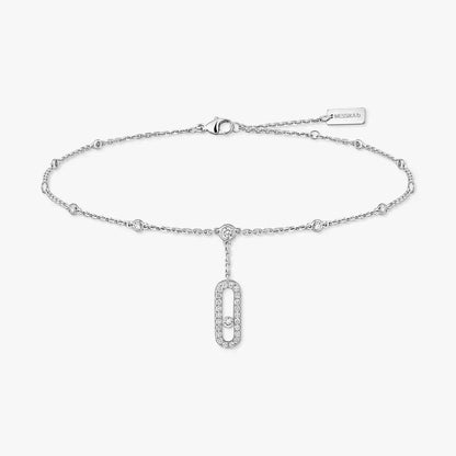 [Super Jewellery] Move Uno pavé ankle bracelet