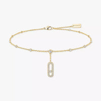 [Super Jewellery] Move Uno pavé ankle bracelet