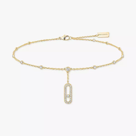 [Super Jewellery] Move Uno pavé ankle bracelet
