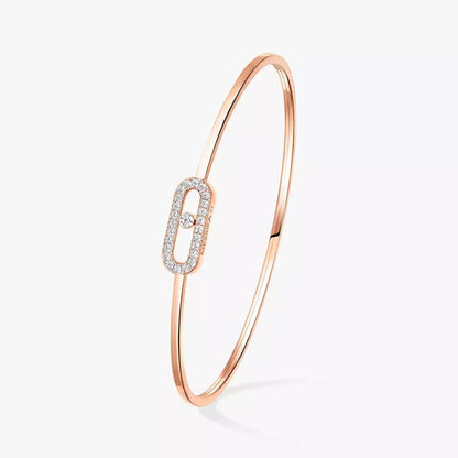 [Super Jewellery]Move Uno pavé flex bangle medium