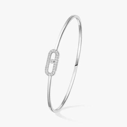 [Super Jewellery]Move Uno pavé flex bangle medium