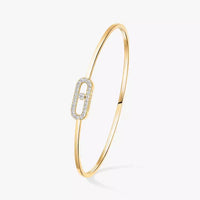 [Super Jewellery]Move Uno pavé flex bangle medium