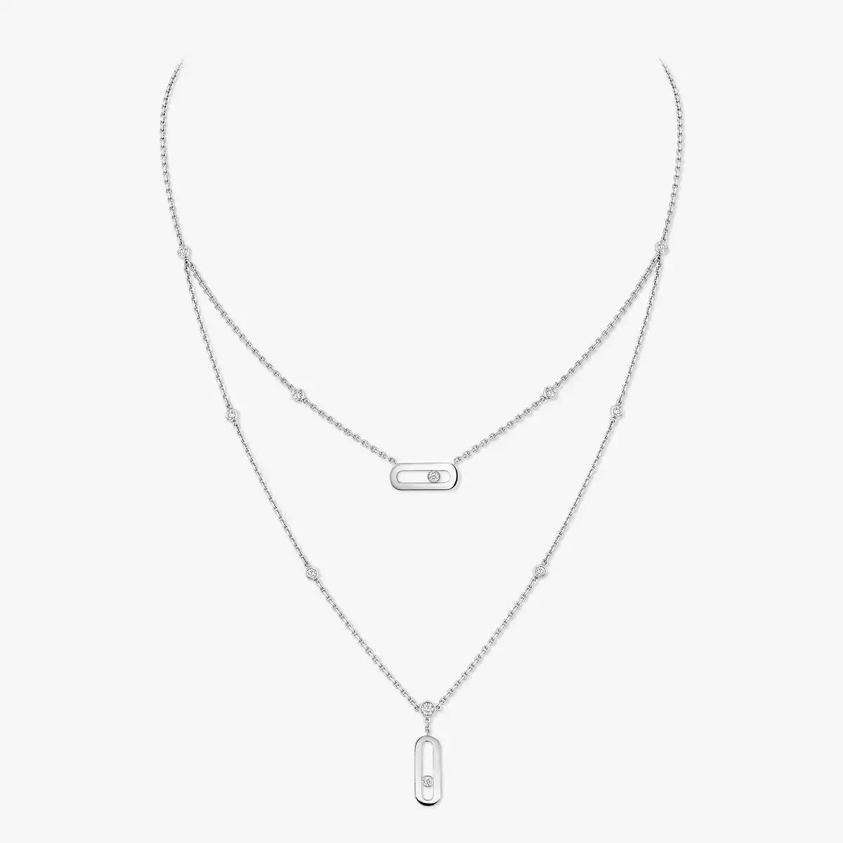 [Super CiCi] Move Uno Diamond Necklace
