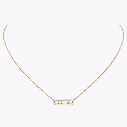[Super Jewellery] Baby Move Gold Diamond Necklace