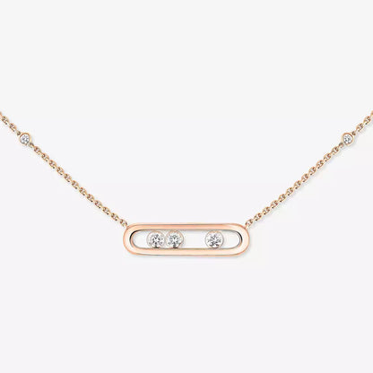 [Super Jewellery] Baby Move Gold Diamond Necklace
