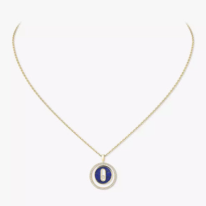 [Super Jewellery]Lucky Move Diamond Necklace in Rose Gold and White Mother-of-Pearl