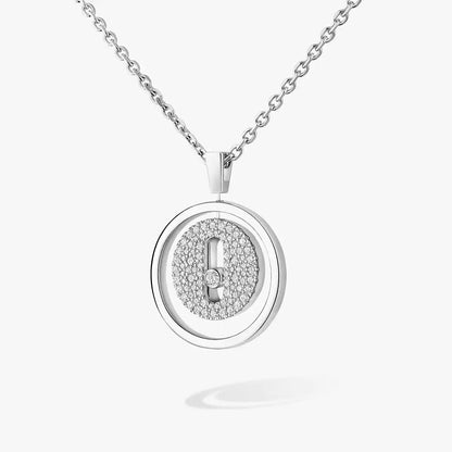 [Super Jewellery] Lucky Move Diamond Necklace