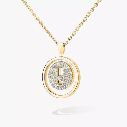 [Super Jewellery] Lucky Move Diamond Necklace