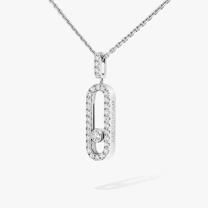 [Super Jewellery]Move Uno Diamond Necklace in Rose Gold