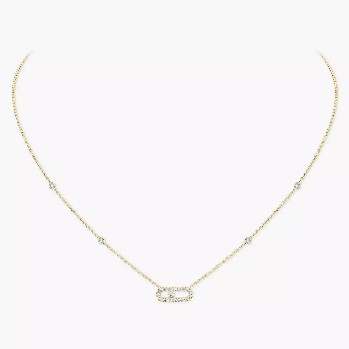 [Super CiCi]Diamond Necklace Move Uno
