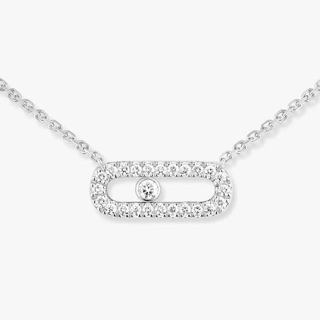 [Super Jewellery]Diamond Necklace Move Uno