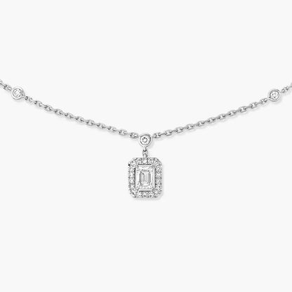 [Super Jewellery]My Twin Diamond Necklace in Silver
