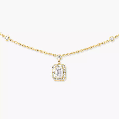 [Super Jewellery]My Twin Diamond Necklace in Silver