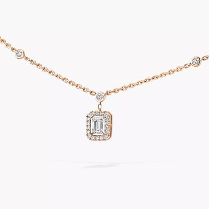 [Super Jewellery]My Twin Diamond Necklace in Silver
