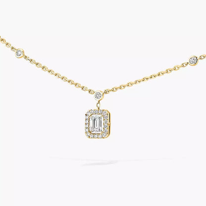 [Super Jewellery]My Twin Diamond Necklace in Silver